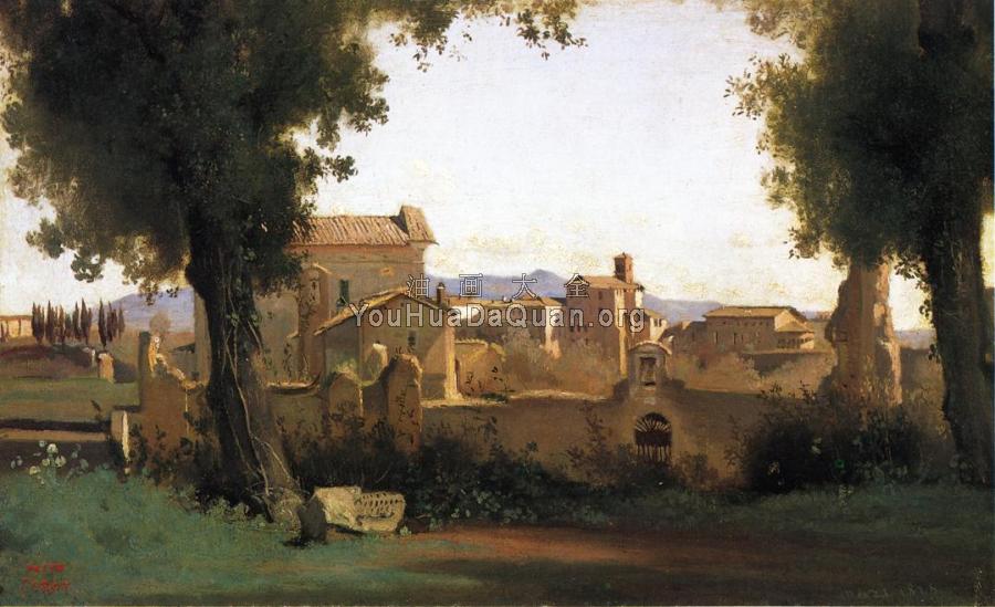 View in the Farnese Gardens - 让·巴蒂斯特·卡米耶·柯罗